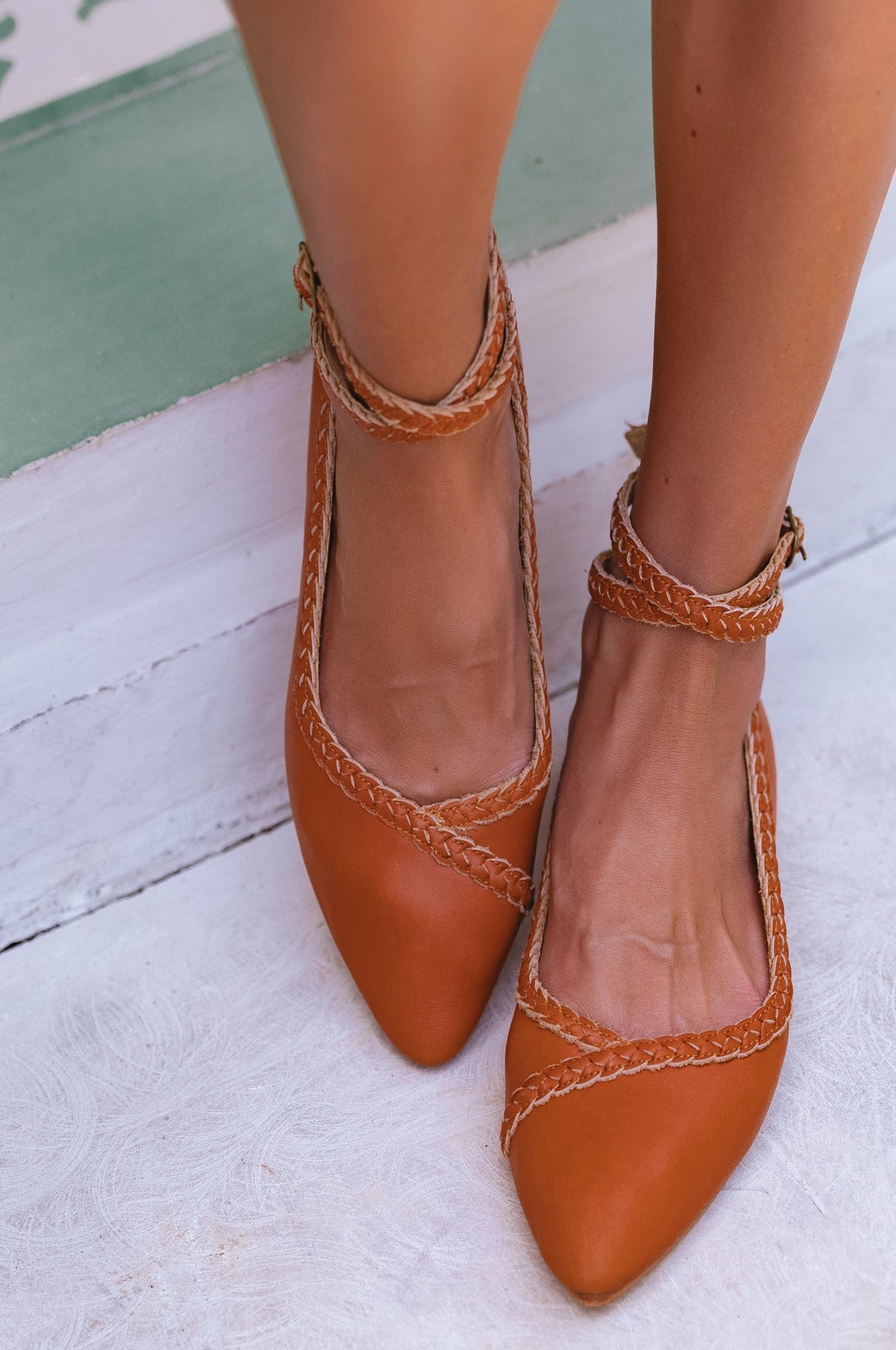 Soiree Braided Pointed Toe Flats