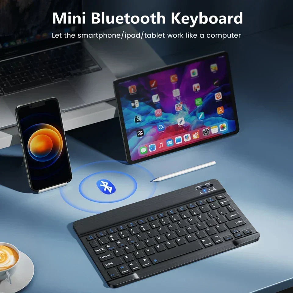 Bluetooth Wireless Keyboard & Mouse Combo For Ipad Mac Pc