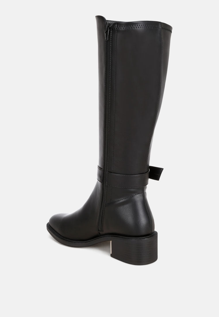 Toluca Classic Buckle Long Boots