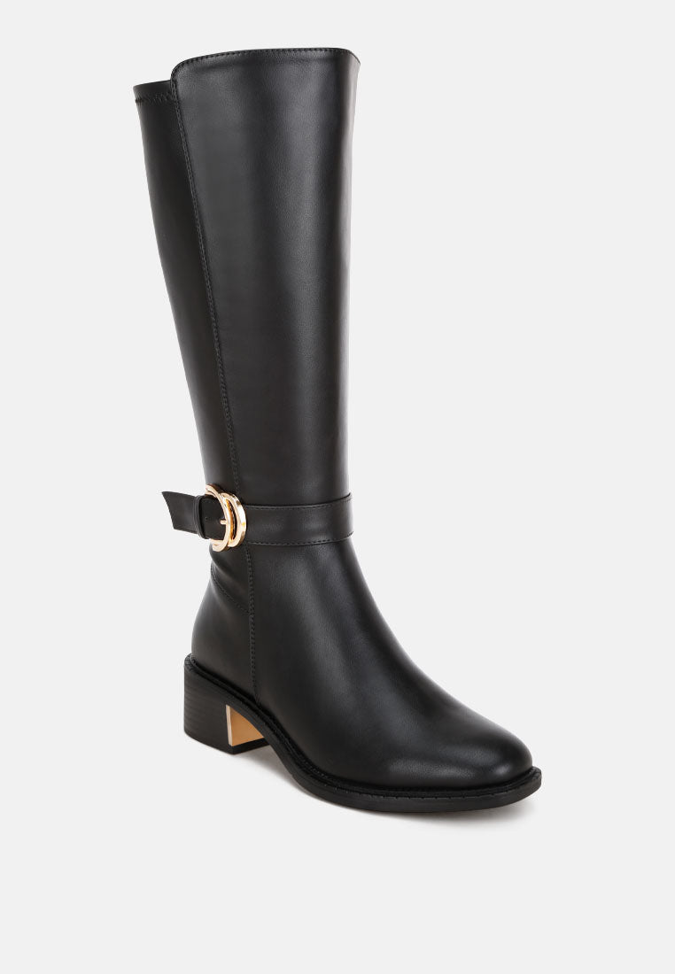Toluca Classic Buckle Long Boots