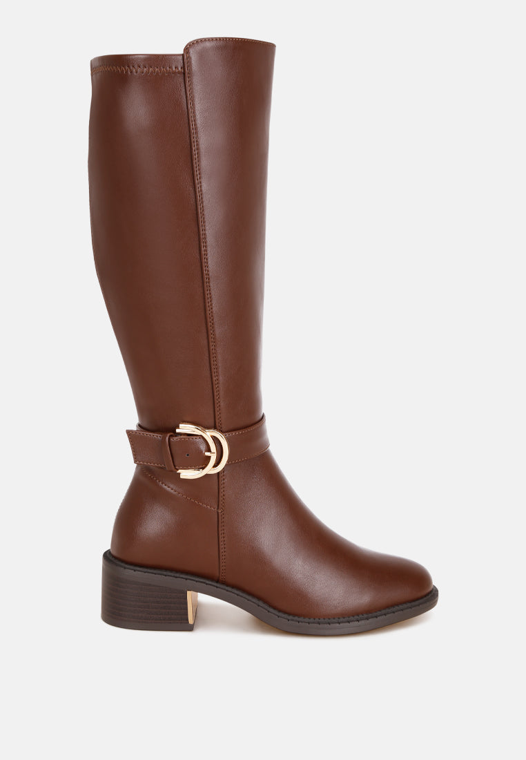Toluca Classic Buckle Long Boots