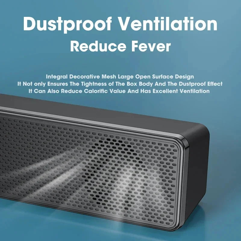 Wired Bluetooth Speaker Usb Powered Soundbar