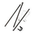 Portable Folding Lamp Pole - Lightweight Collapsible Aluminum Lantern Stand-0