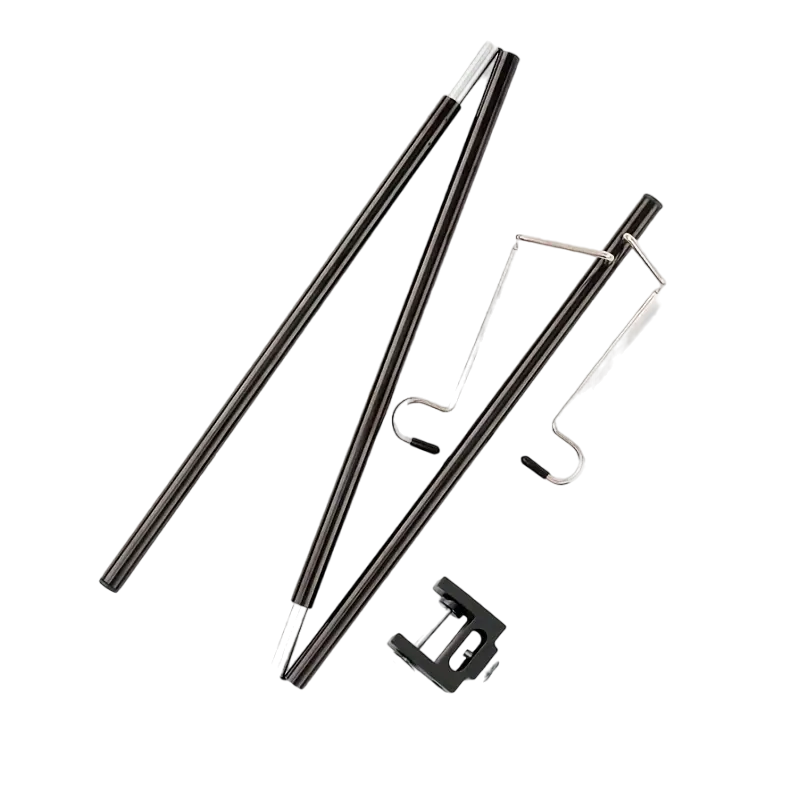 Portable Folding Lamp Pole - Lightweight Collapsible Aluminum Lantern Stand-0