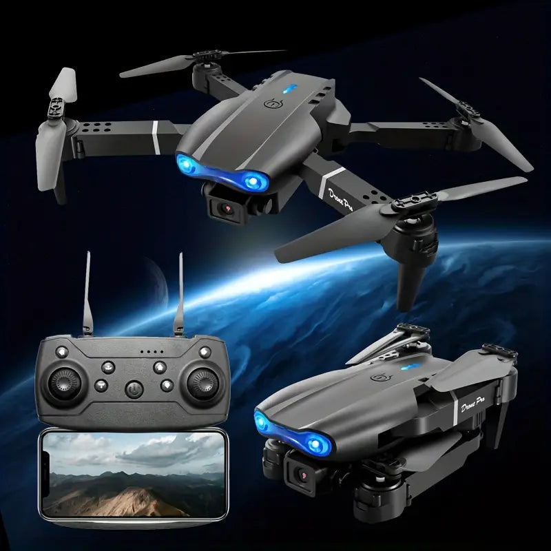 Foldable RC Drone with HD Camera & Altitude Hold - Black-3