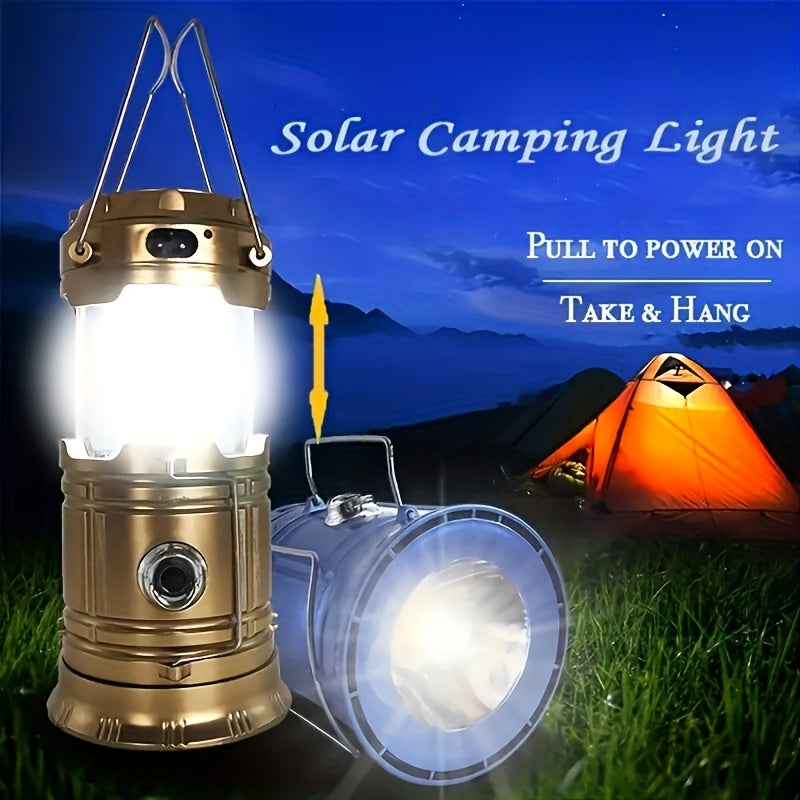 Multi-Functional Solar Handheld Camping Light LED Flashlight-3