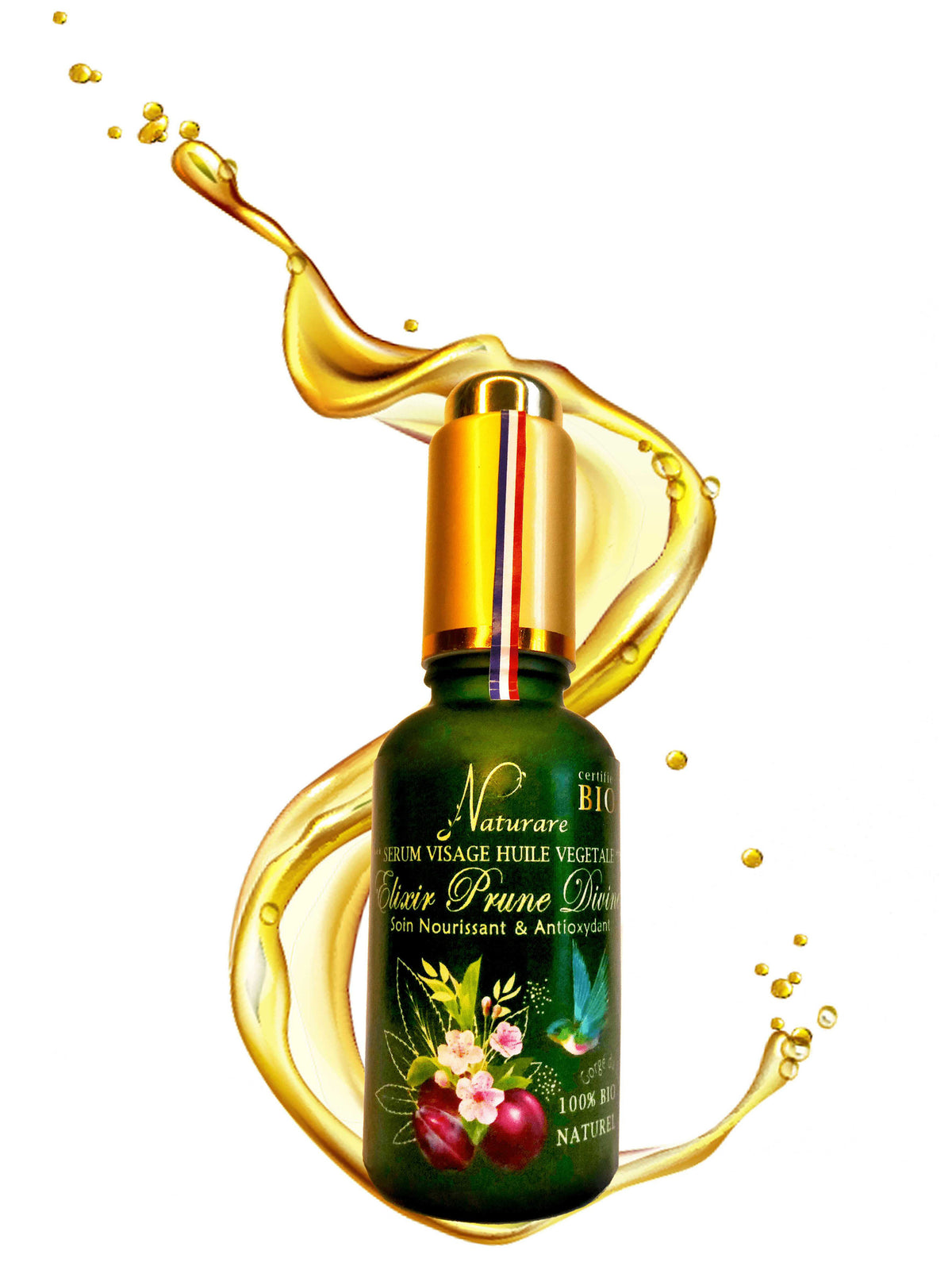 DROP - ORGANIC DIVINE PLUM ELIXIR - Vegetable Oil Serum, Food Supplement
