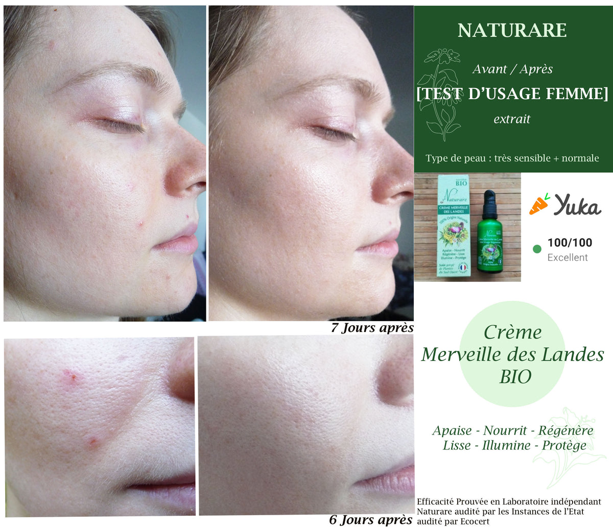 MERVEILLE DES LANDES ORGANIC - Sensitive Skin Care Complete Regeneration Face-9
