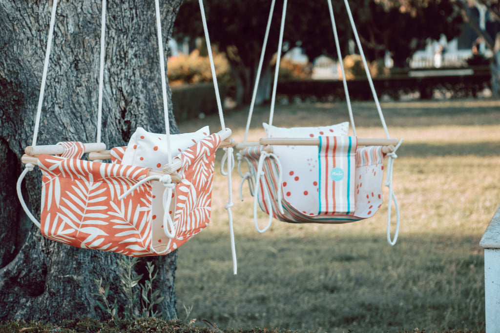 Pink Leaf BabySwing