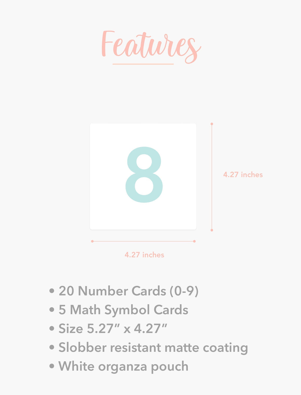 Number Flashcards for Toddlers | Kids Math Cards with Symbols | Preschool Learning Gift