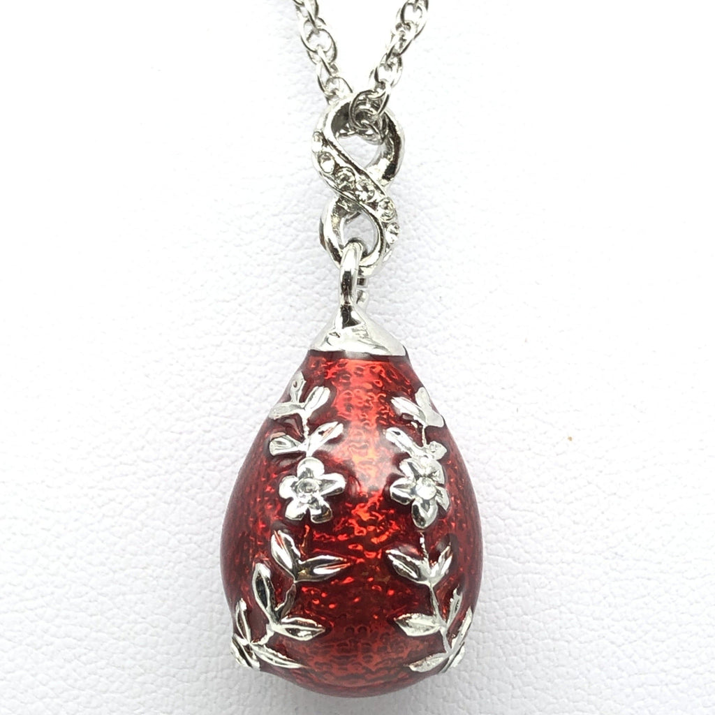 Red Egg Pendant Necklace-4