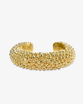 Monica Beaded Gold Open Cuff Statement Bracelet-0
