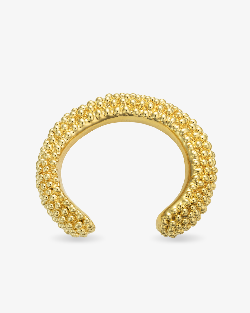 Monica Beaded Gold Open Cuff Statement Bracelet-4