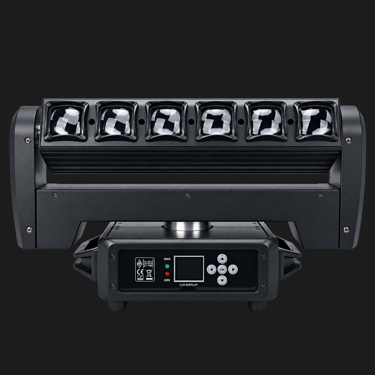 N6 Dual-Sided RGBW Beam Moving Head 6×40W with Pixel Control