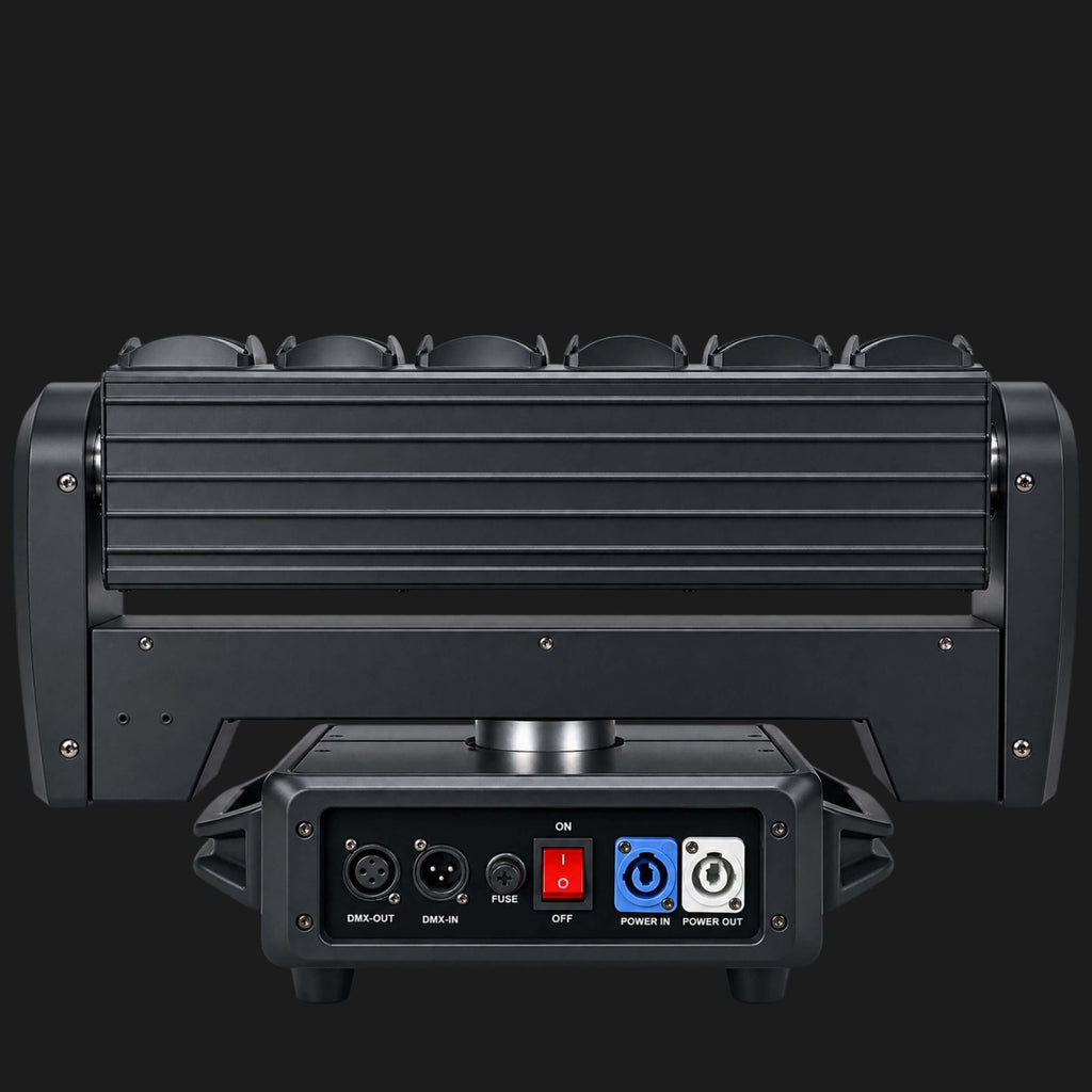 N6 Dual-Sided RGBW Beam Moving Head 6×40W with Pixel Control