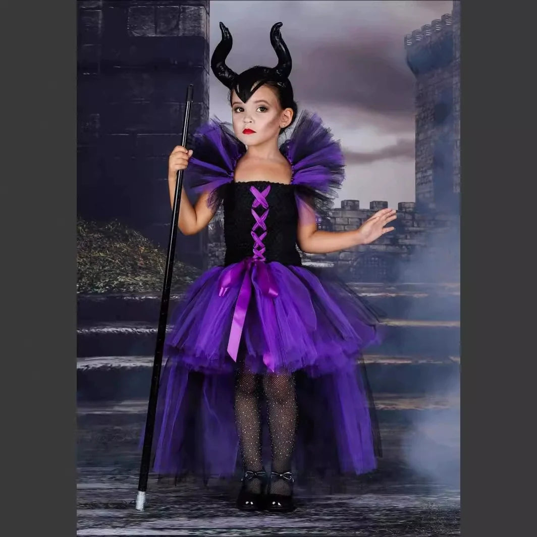 MyKids-USA® Halloween Sleeping Witch Costume Set Dress with Wand