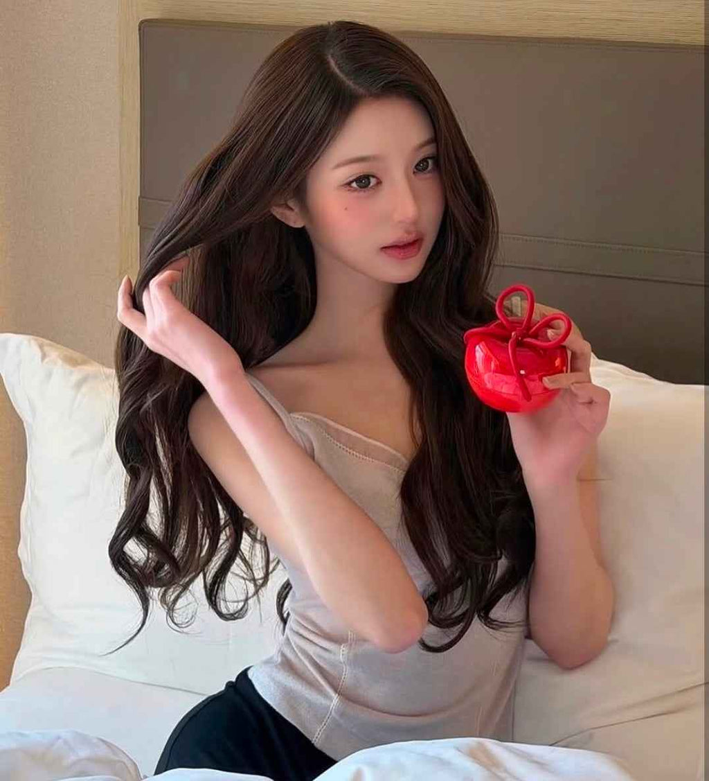 Medicube Forever Cherry Ribbon Hairbrush (Wonyoung's Pick)-0