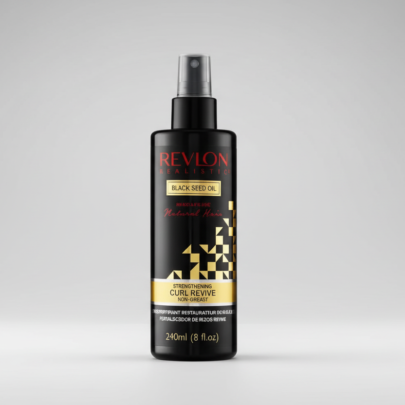 Revlon Realistic Black Seed Oil Strengthening Curl Revive Non-Greasy 240ml-0