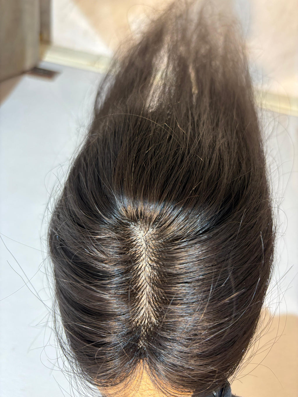 Hair Patch for Bald Spots | Silk Base | Natural Black | Straight | Remy Hair India-1