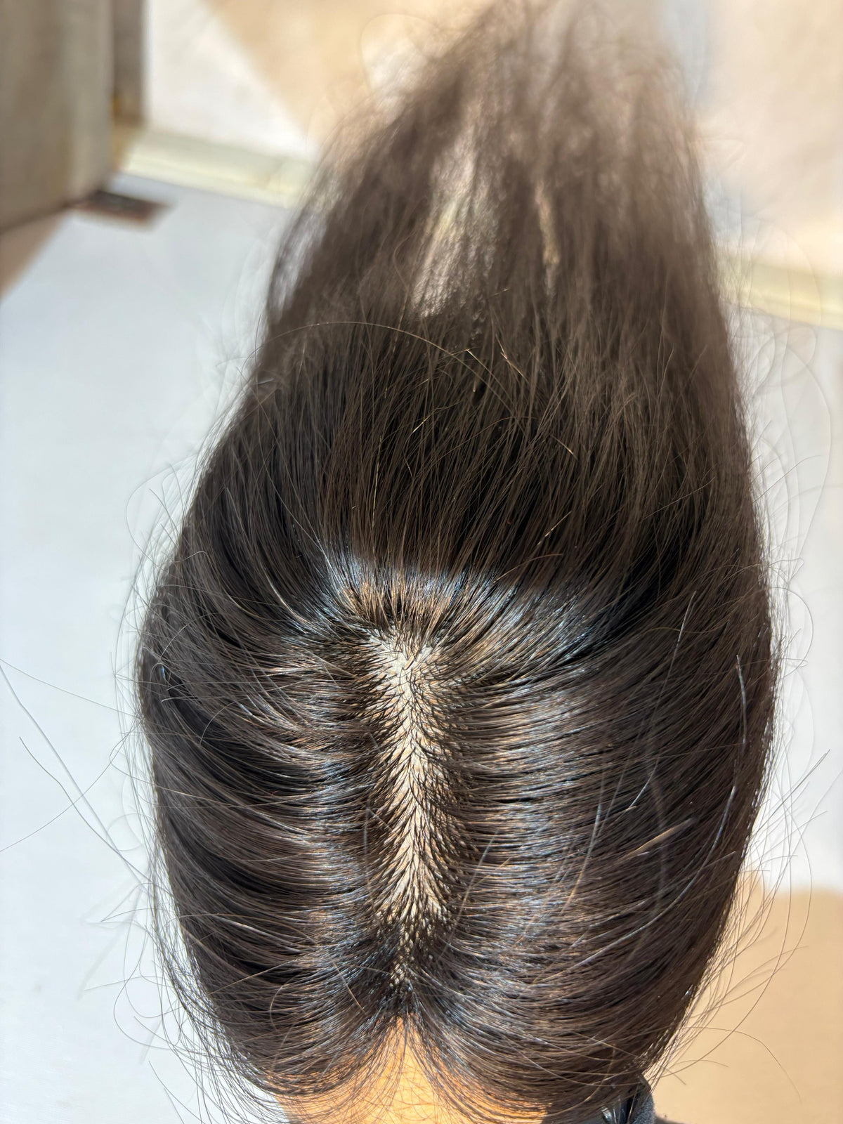 Hair Patch for Bald Spots | Silk Base | Natural Black | Straight | Remy Hair India-1
