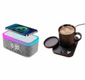 Desk-to-Bedside Power & Comfort Bundle – Sip & Charge 2-in-1 Mug Warmer + 5-in-1 Wireless Charging Alarm Clock Speaker-0