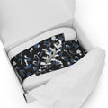 Blue Fungi Women’s high top canvas shoes, footwear, penny royal design, shop now, shoes, sneakers