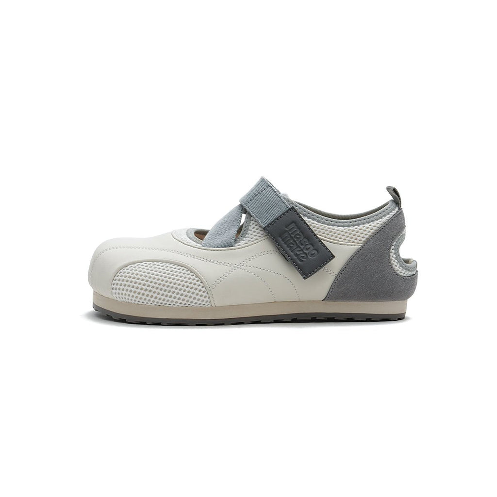 Women's Mesh Mary Jane Velcro Flats – Puff Toe Sport Shoes
